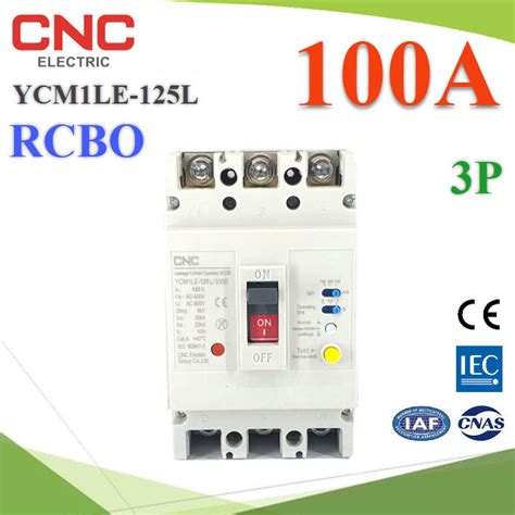 rcbkk-100a|Residual current circuit breaker with Overcurrent Protection.